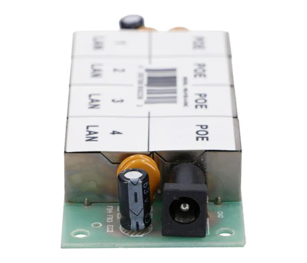 ExtraLink 4 Portowy PoE Injector 4x 100Mb/s RJ45, Bez Obudowy - 1541567 - zdjęcie 5